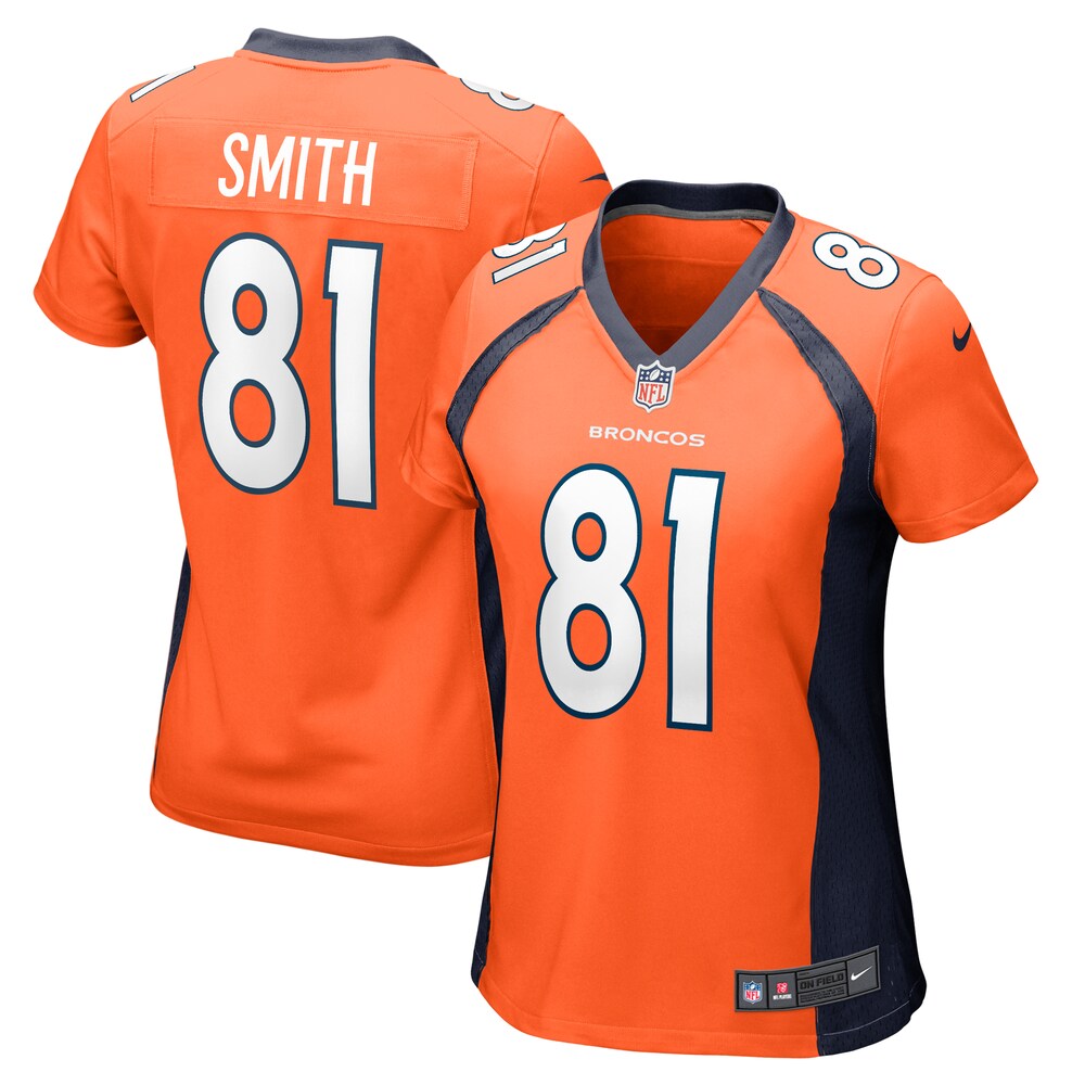 Tre'Quan Smith Denver Broncos Nike Women's  Game Jersey -  Orange