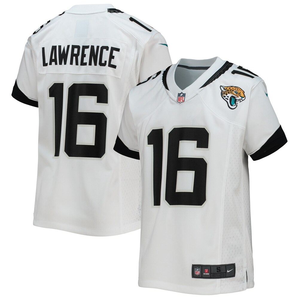 Trevor Lawrence Jacksonville Jaguars Youth Game Jersey - White