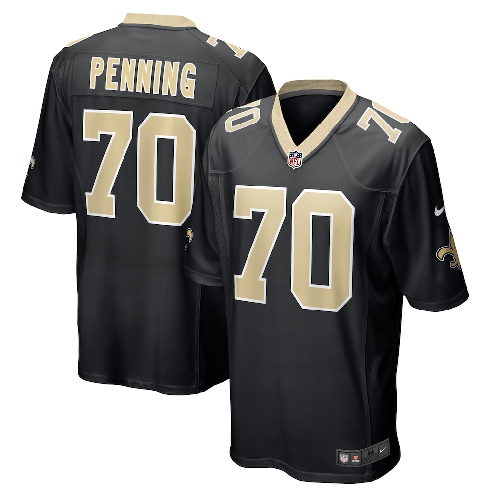 Trevor Penning New Orleans Saints Player Game Jersey - Black