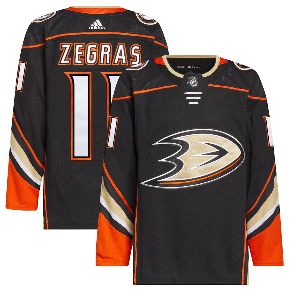 Trevor Zegras Anaheim Ducks adidas Home Primegreen Authentic Pro Player Jersey - Black