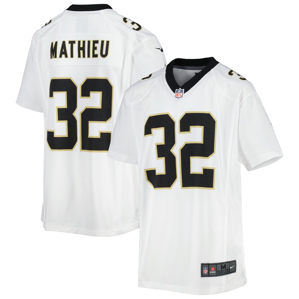 Tyrann Mathieu New Orleans Saints Youth Game Jersey - White