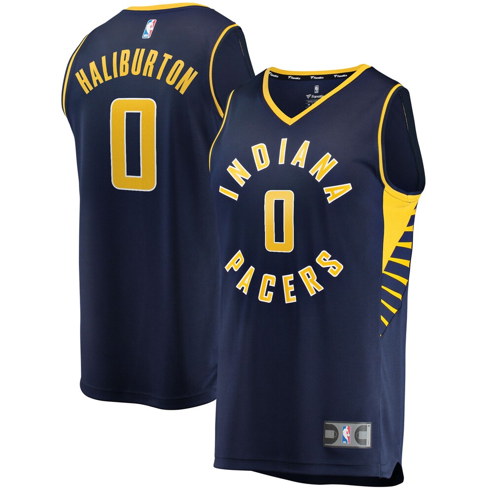 Tyrese Haliburton Indiana Pacers Fanatics 2021/22 Fast Break Replica Jersey | Icon Edition | Navy