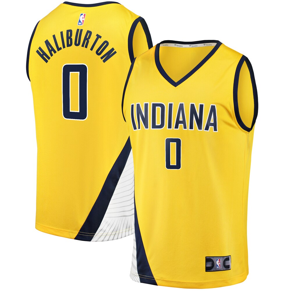 Tyrese Haliburton Indiana Pacers Fanatics Branded Youth Fast Break Replica Jersey - Statement Edition - Gold