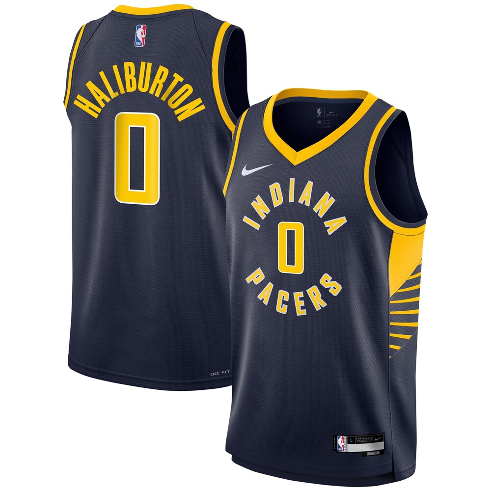 Tyrese Haliburton Indiana Pacers Youth Swingman Jersey | Icon Edition | Navy