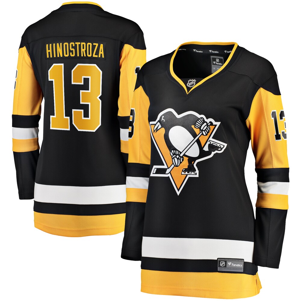 Vinnie Hinostroza Pittsburgh Penguins Fanatics Branded Women's Home Breakaway Player Jersey - Black
