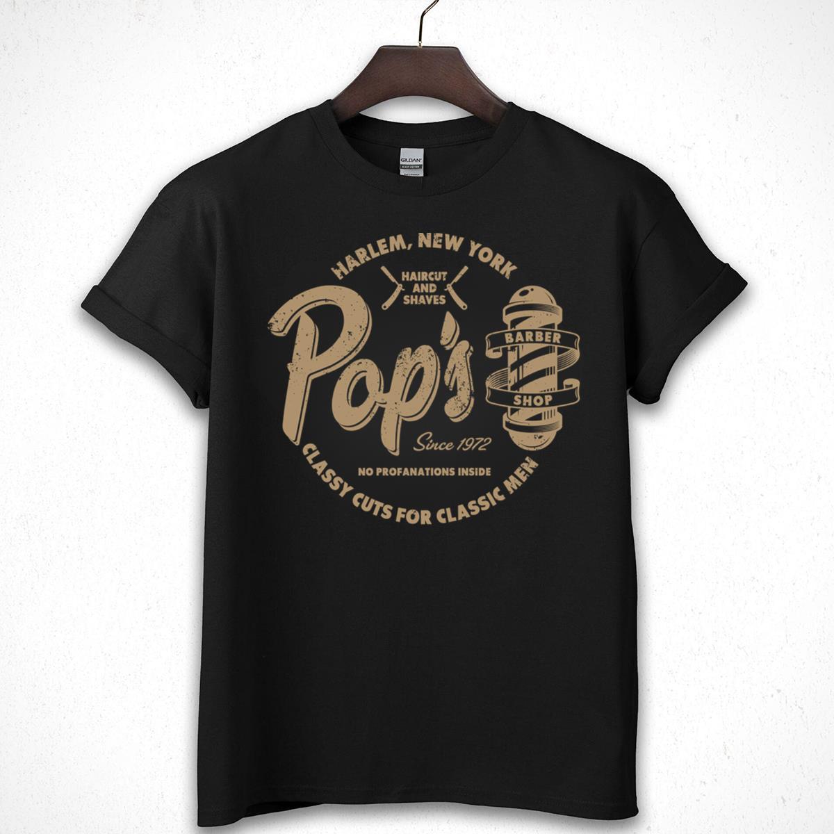 Vintage Barber Shop Pole Retro Haircut Graphic Tee