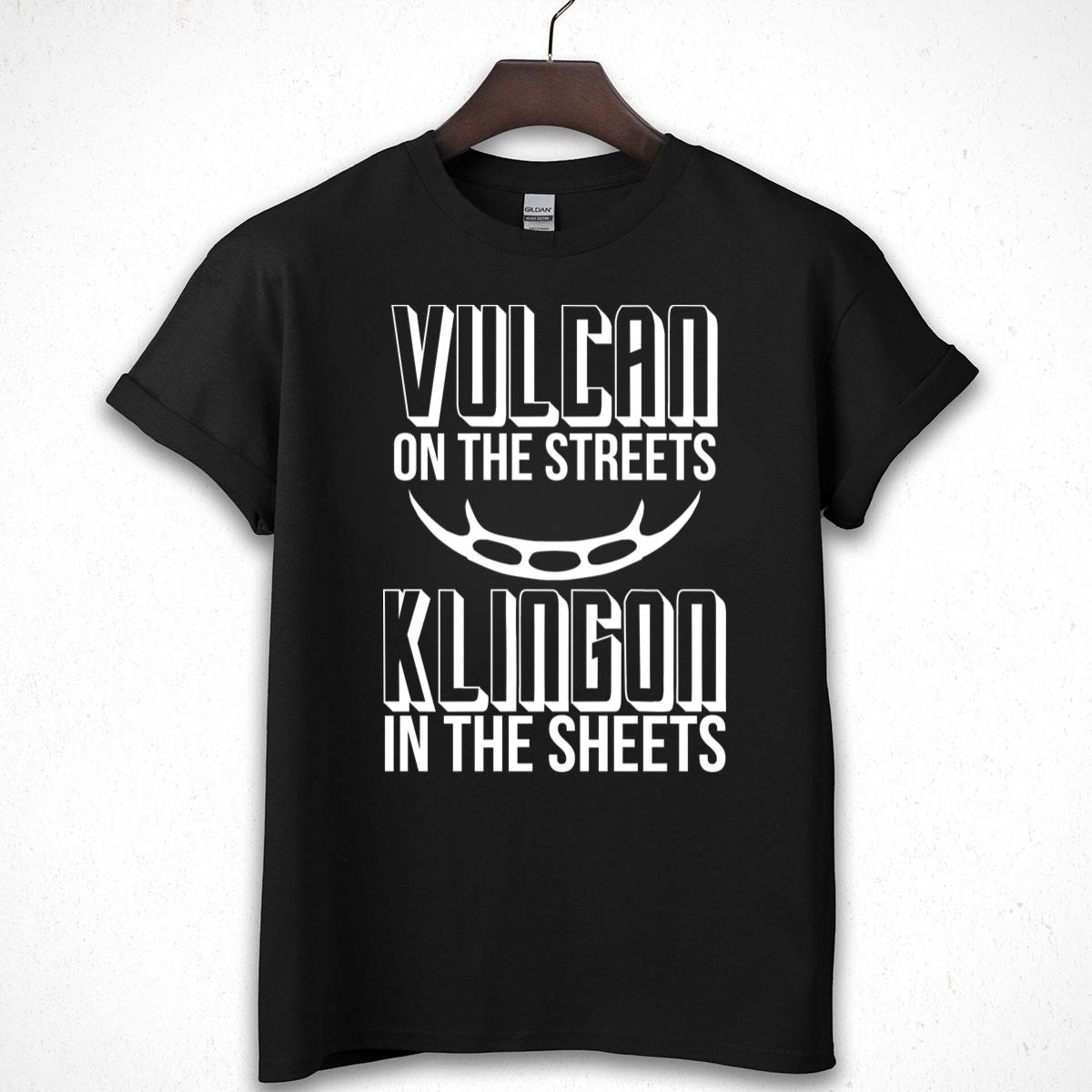Vulcan Klingon Funny Sci-Fi Graphic T-Shirt