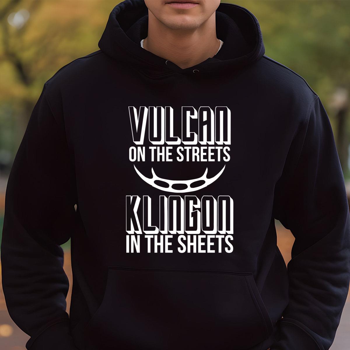 Vulcan Klingon Funny Sci-Fi Graphic T-Shirt