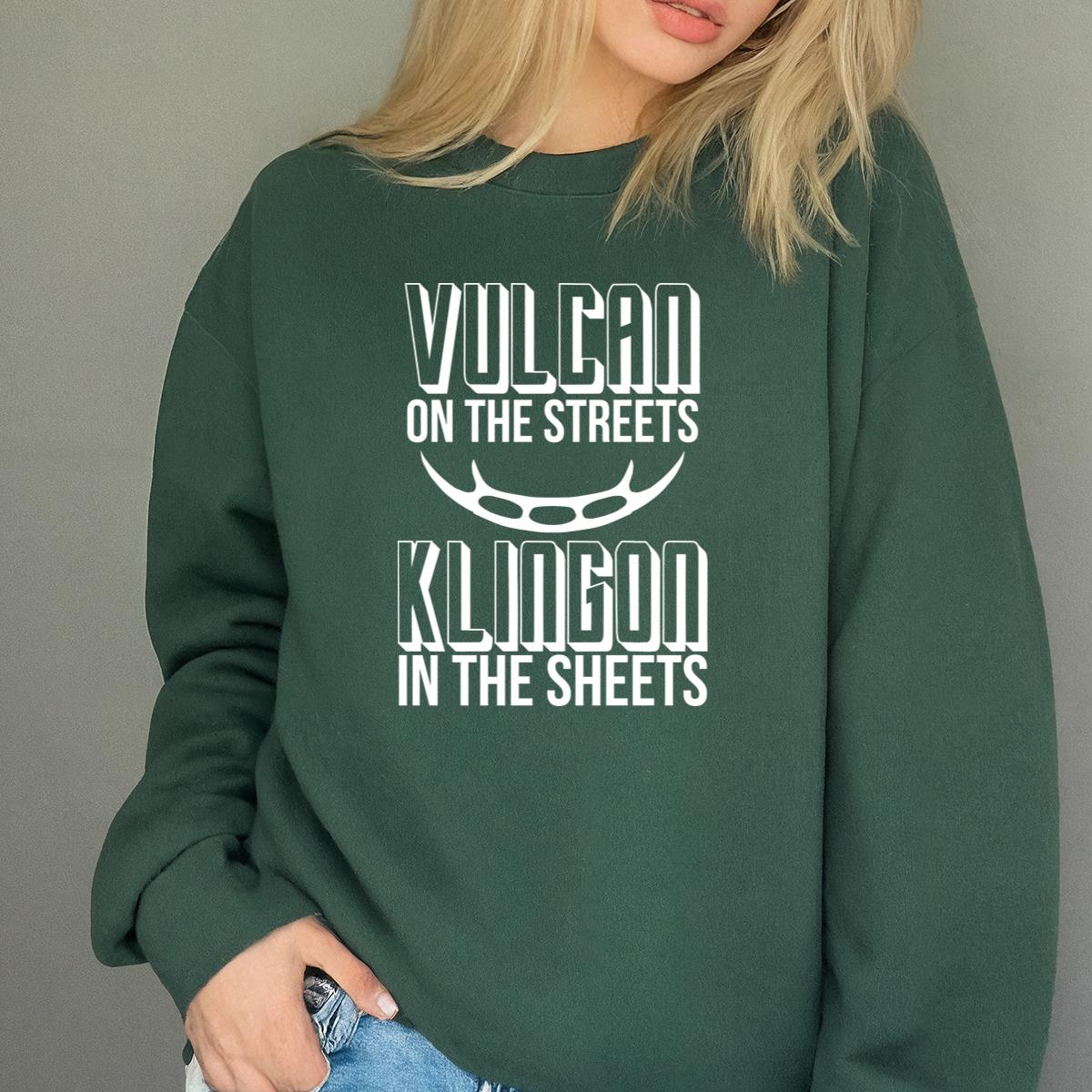 Vulcan Klingon Funny Sci-Fi Graphic T-Shirt