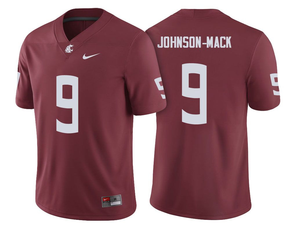 Washington State Cougars Crimson Isaiah Johnson-Mack College Replica Jersey