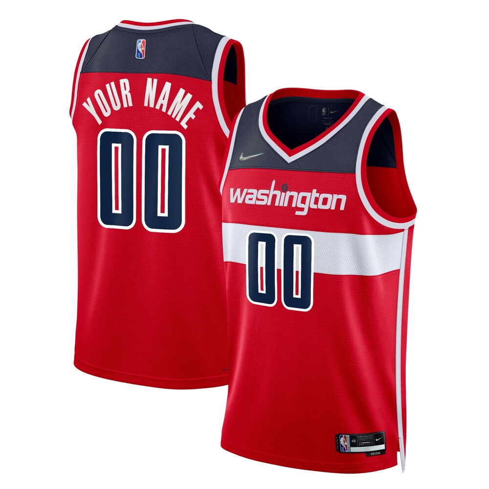 Washington Wizards 2021/22 Diamond Swingman Custom Jersey - Icon Edition - Red