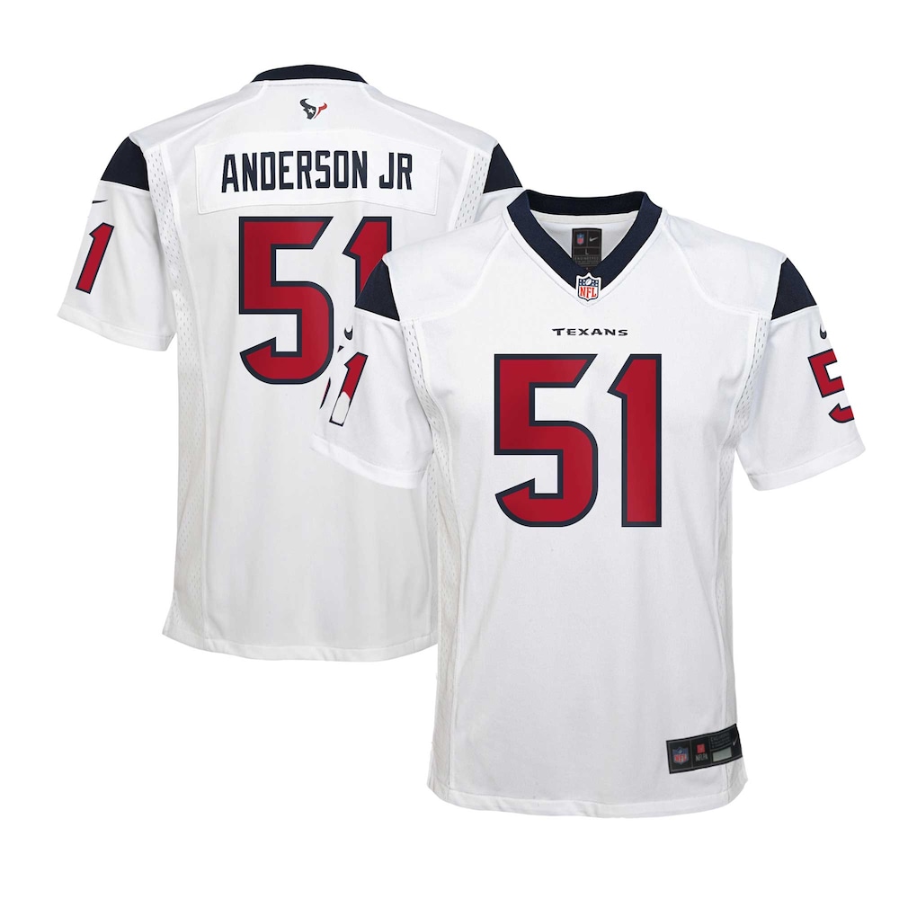 Will Anderson Jr. Houston Texans Youth Game Jersey - White