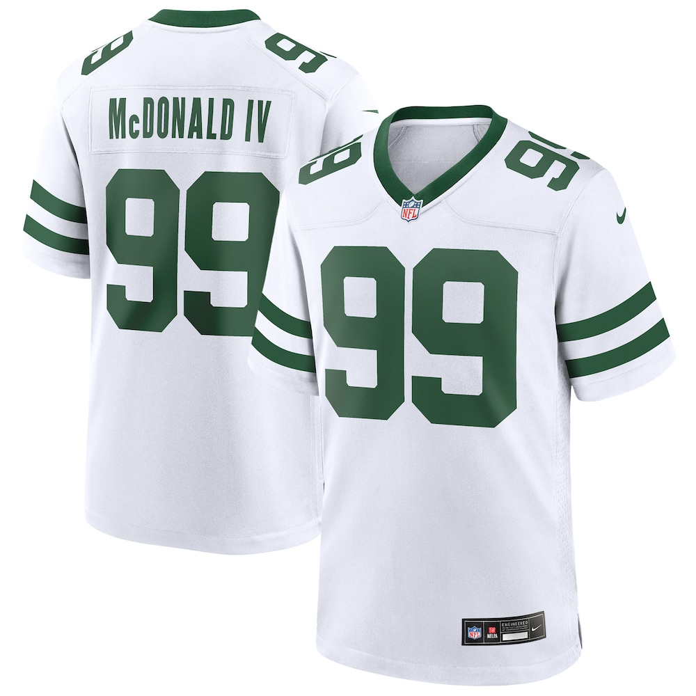 Will McDonald IV New York Jets Game Jersey - Legacy White