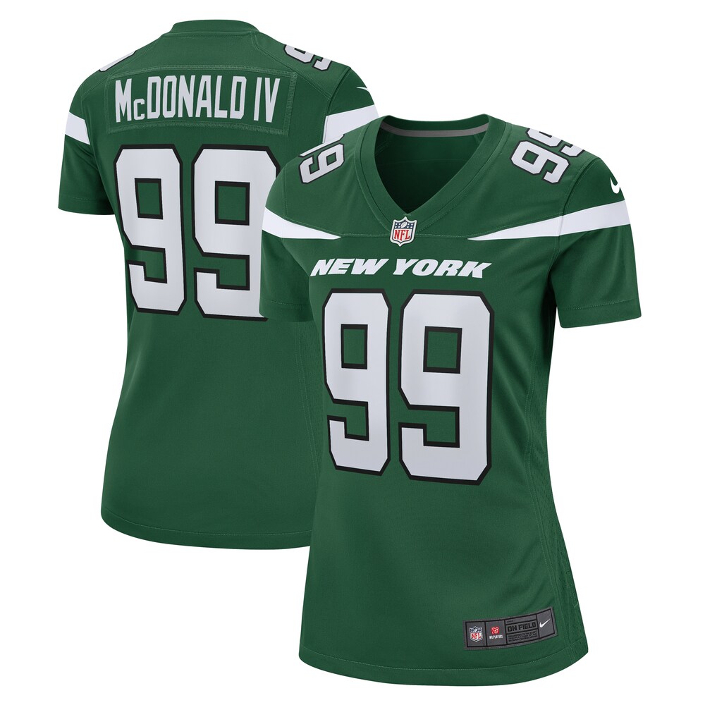 Will McDonald IV New York Jets Nike Women's  Game Jersey - Gotham Green