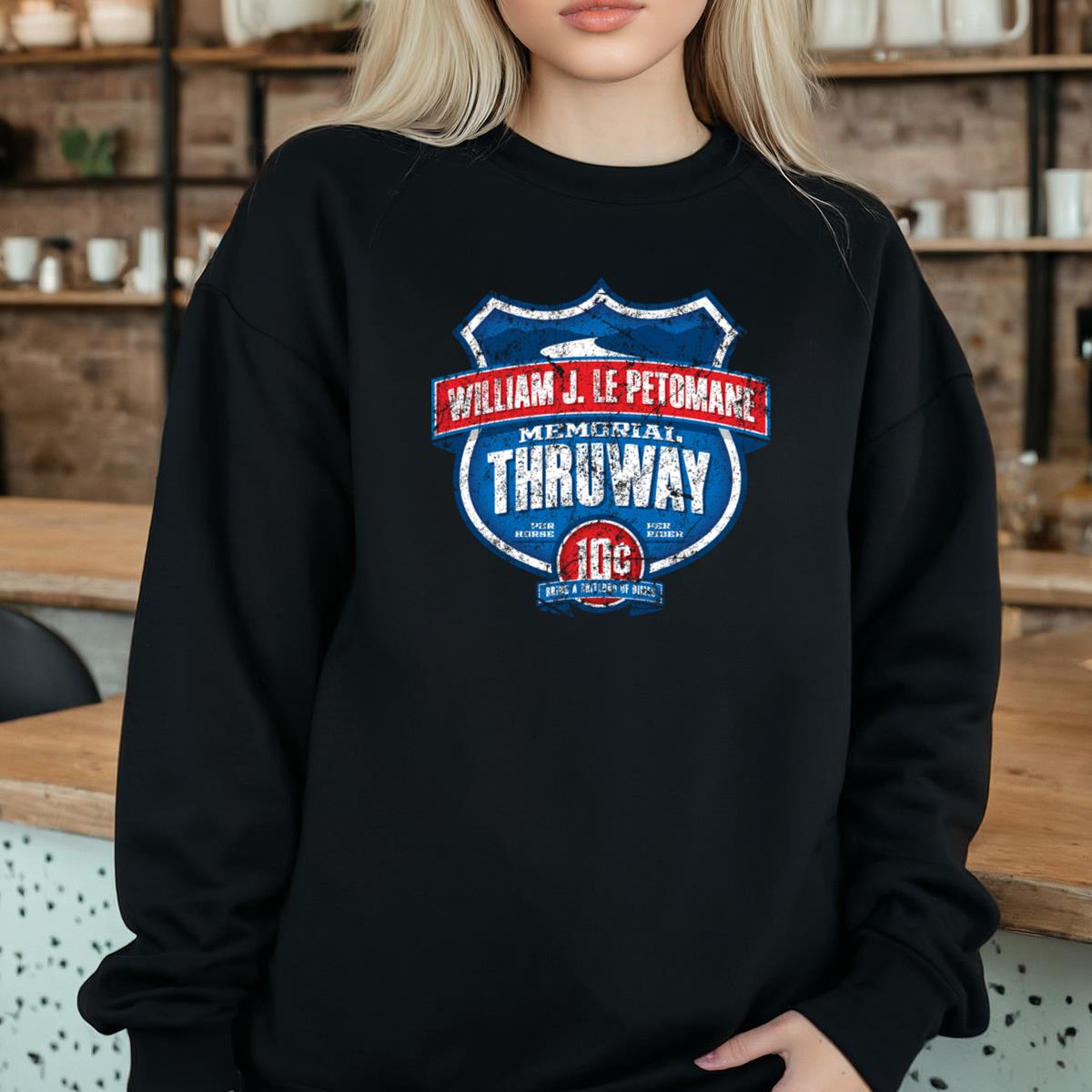 William J. Le Petomane Memorial Thruway 10c Vintage Style Graphic T-Shirt