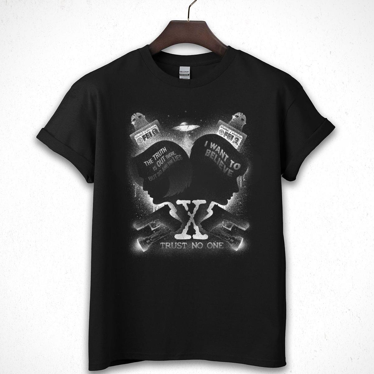 X-Files Retro Graphic Tee - The Truth Is Out There Sci-Fi T-Shirt