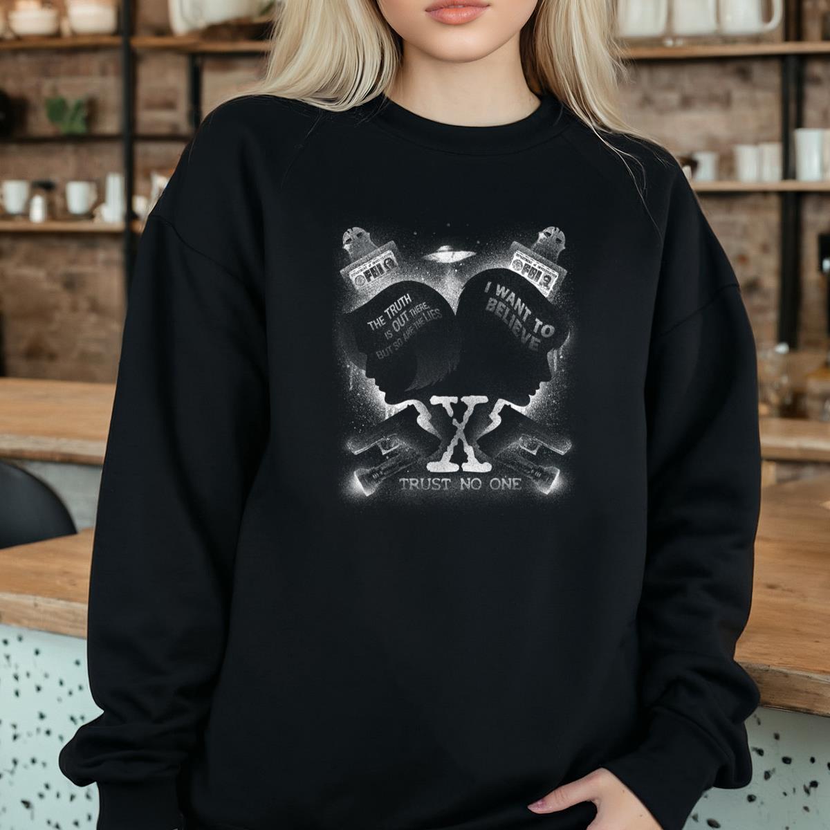 X-Files Retro Graphic Tee - The Truth Is Out There Sci-Fi T-Shirt