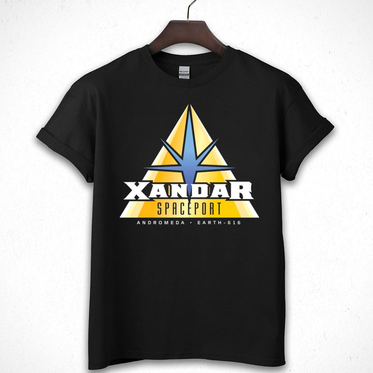 Xandar Spaceport Andromeda Earth-616 Graphic Tee - Sci-Fi Retro T-Shirt
