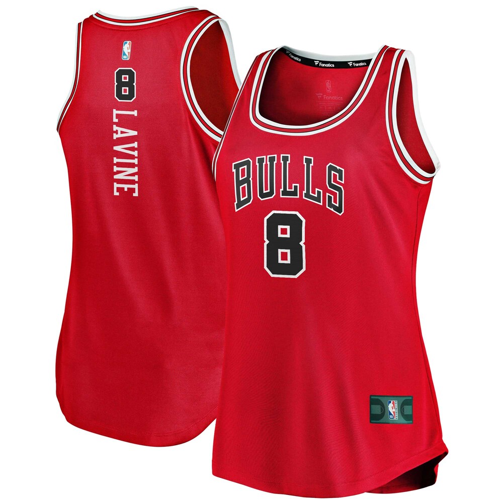 Zach LaVine Chicago Bulls Fanatics Branded Women's Fast Break Tank Jersey - Icon Edition - Red