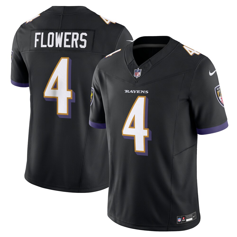 Zay Flowers Baltimore Ravens Nike Alternate Vapor F.U.S.E. Limited Jersey - Black