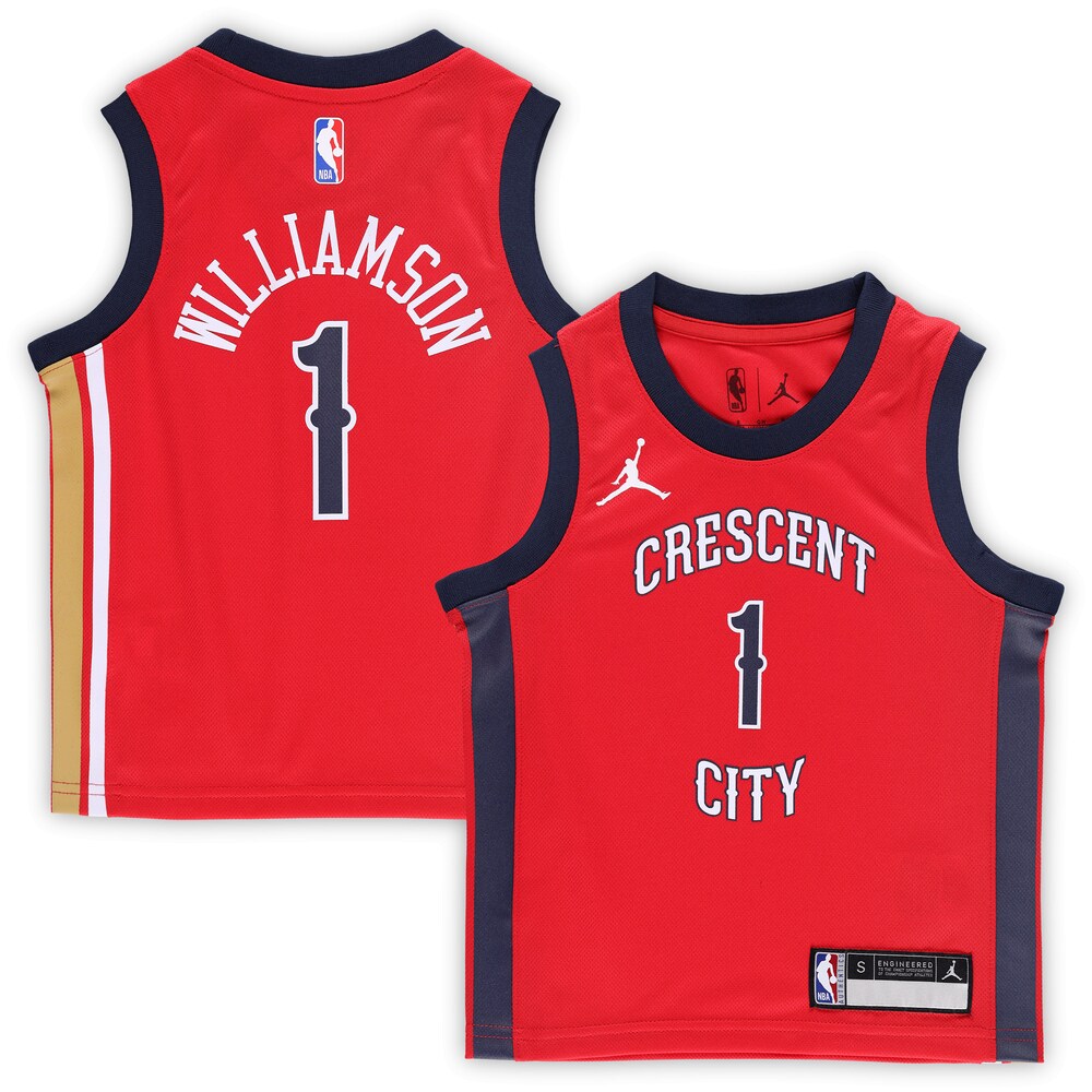 Zion Williamson New Orleans Pelicans Jordan Brand Preschool 2022/23 Replica Jersey - Statement Edition - Red