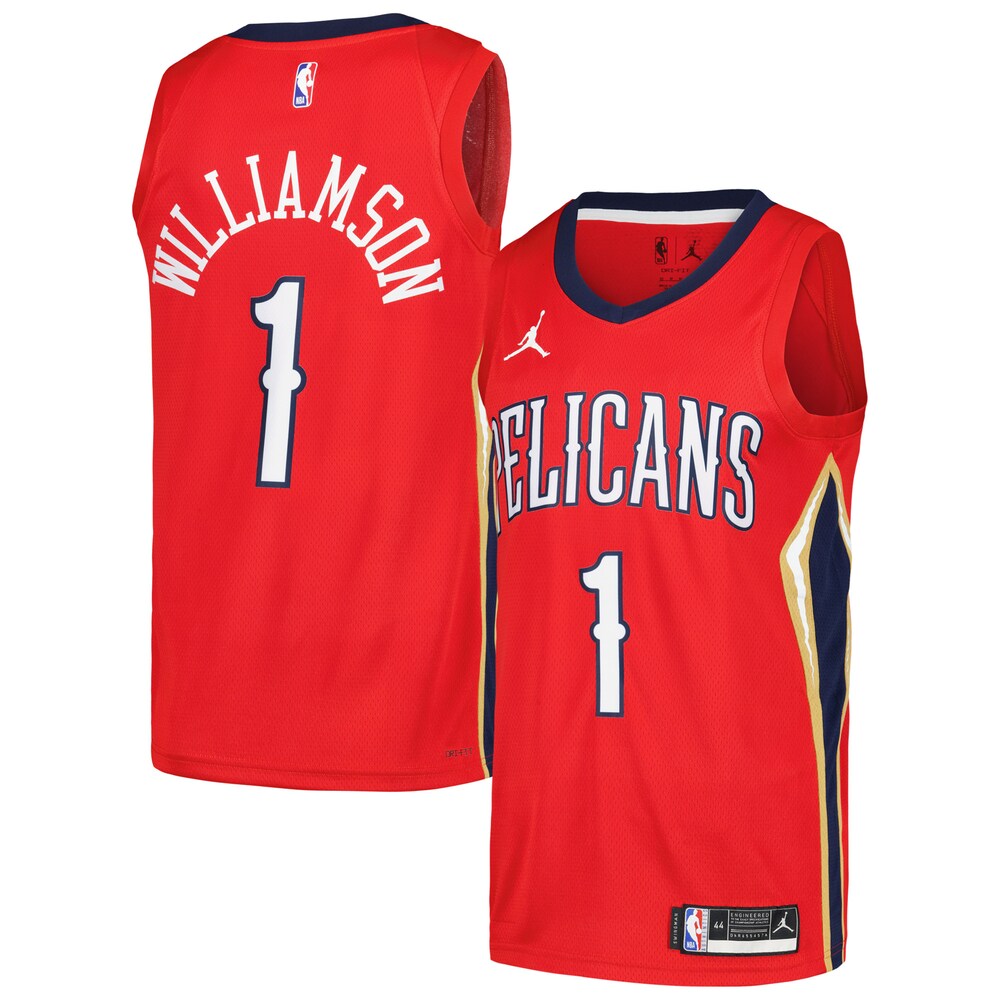 Zion Williamson New Orleans Pelicans Jordan Brand Swingman Player Jersey - Statement Edition - Red