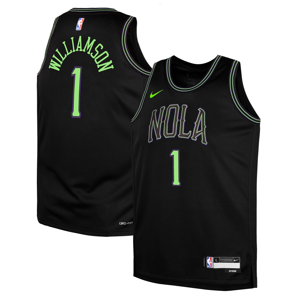 Zion Williamson New Orleans Pelicans Nike Youth 2023/24 Swingman Replica Jersey - City Edition - Black